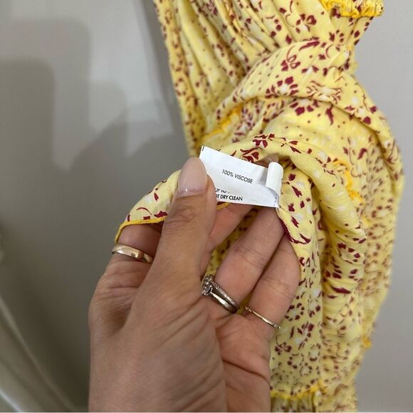 POUPETTE ST BARTH Soledad Maxi Dress in Yellow Biot - Picture 3 of 5